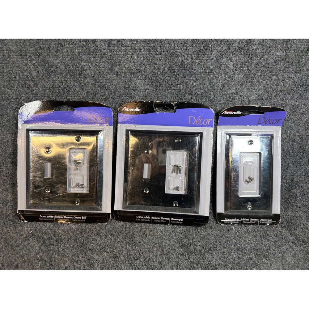 Amerelle Polished Chrome Wallplate Set